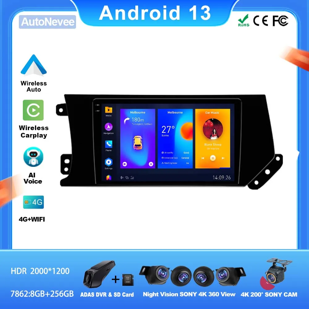 

Android для For GREAT WALL Hover Haval F7 F7X 2019-2020, Автомобильный плеер, радио, видео, мультимедиа, головное устройство, экран, видеорегистратор, ЦП