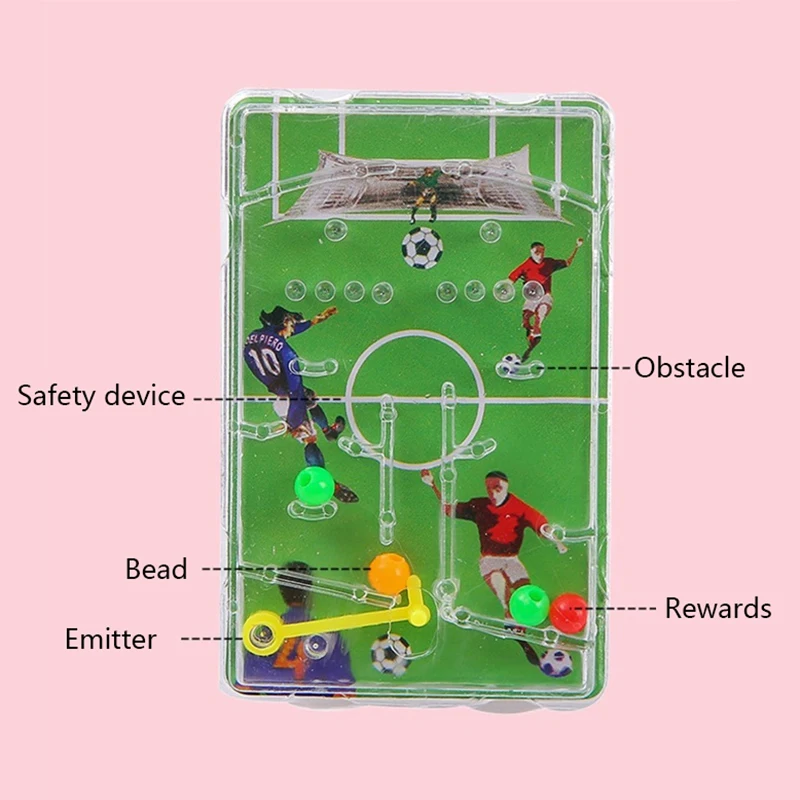 5pcs Football Maze Games Boy Favor Pinball Game Board Early Educational Soccer Shooting Pattern Toy Kids Birthday Party Gift