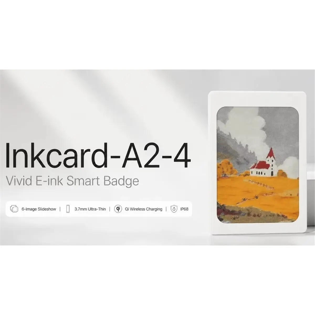 3.98 Inch 4-Color Smart E-Paper Display Wireless Rechargeable Digital Screen for Electronic Photo Frame Fridge Magnet
