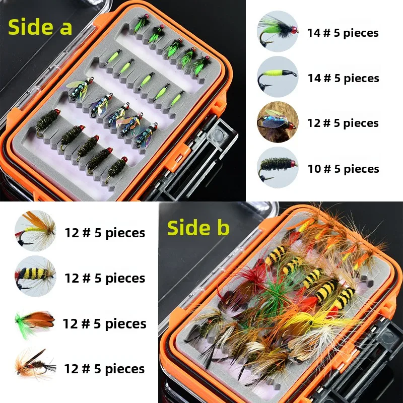 

Fly Hook Fluorescent Nymphon Fish Scale, Fly Hook Makou White Striped Road Ya, Stream Microbe False Bait Melon Seed Glitter Set