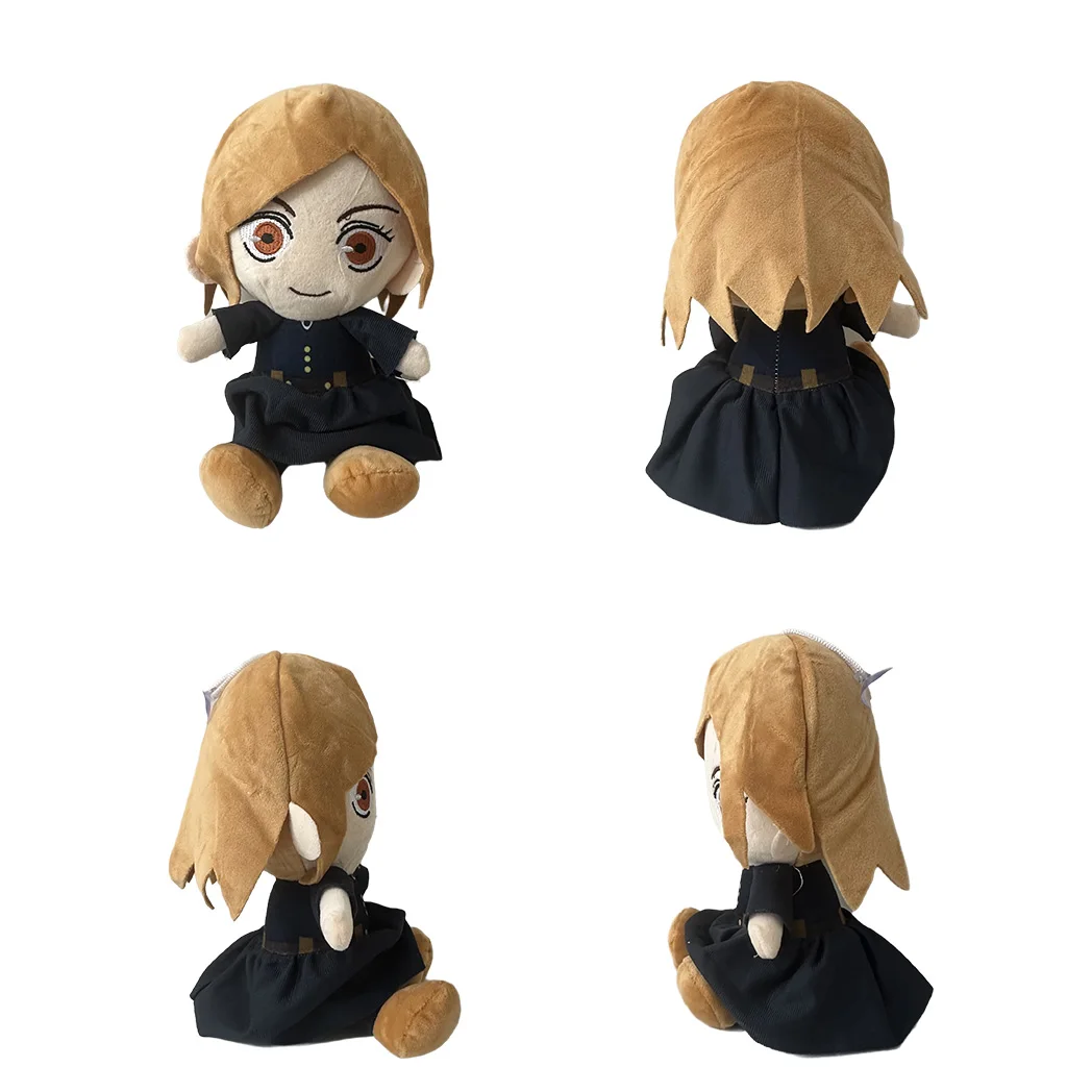 25Cm Jujutsu Kaisen Knuffel Japanse Anime Gojo Satoru Fushiguro Megumi Stripfiguur Pop Vulling Schattig Cadeau Voor Kinderen Speelgoed