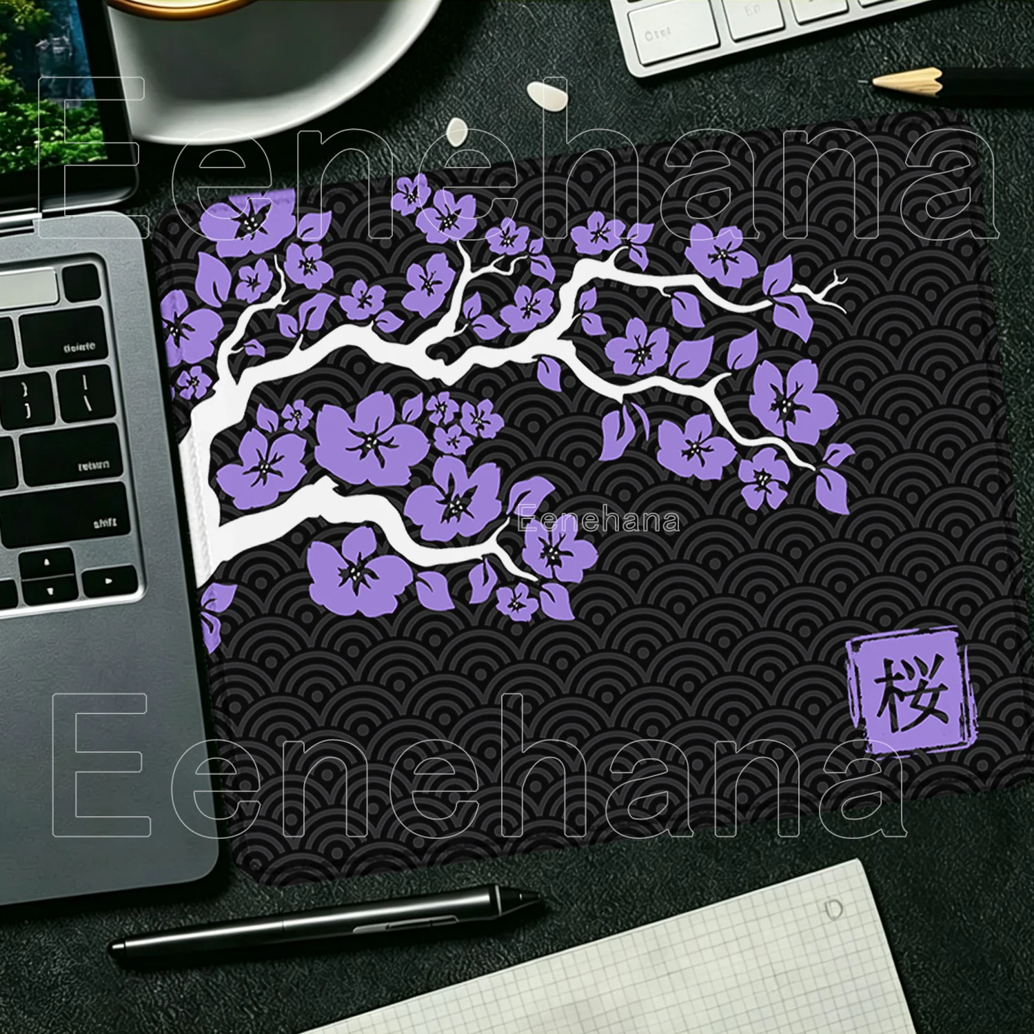 HD Printing Mousepad Japan Cherry Blossom Game Small Size Computer Sakura Keyboard Office Mouse Pad 400x450mm Non-slip Desk Mat