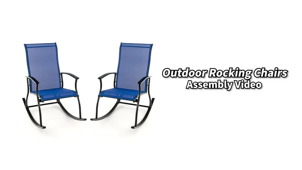 4 szt. Krzeseł bujanych na patio z stabilną metalową ramą i płynnym, bezpiecznym mechanizmem bujania