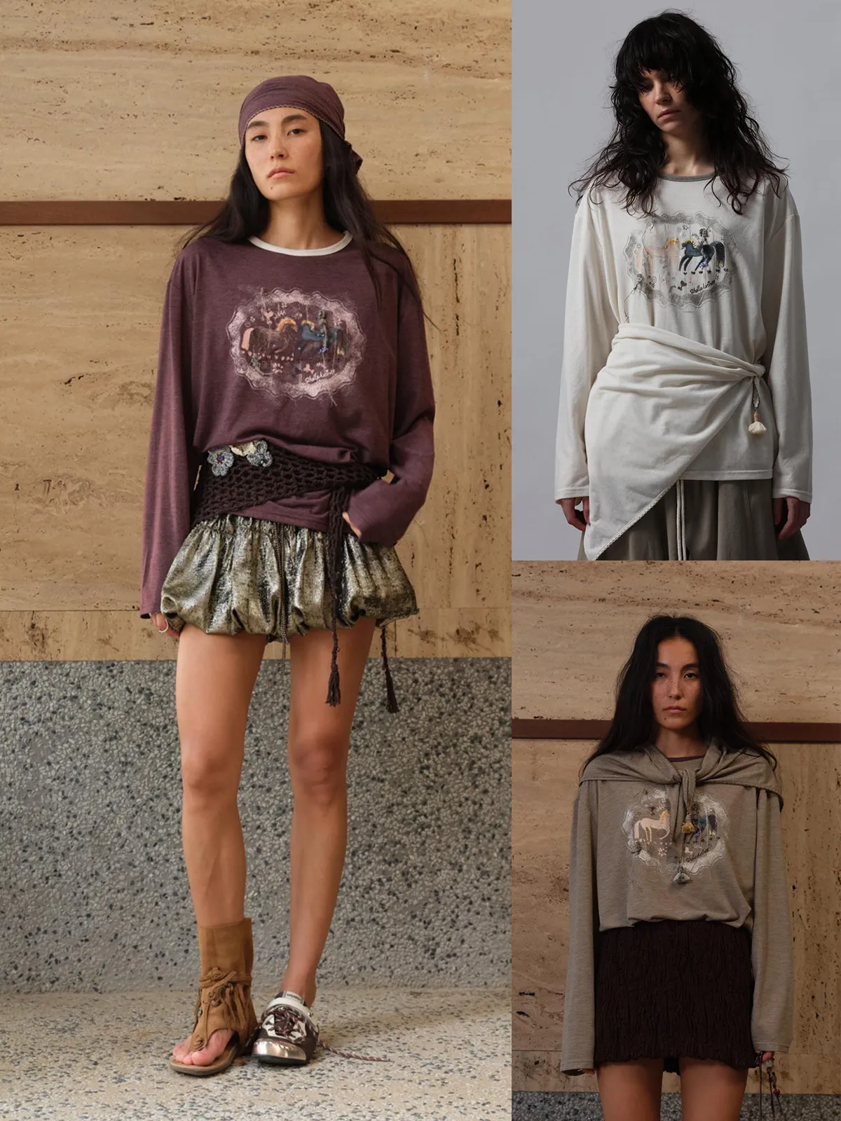 

Новая брендовая футболка E ARTISTE GoGoBuyer Store, повседневная свободная женская футболка с длинными рукавами и круглым вырезом, стандартной длины