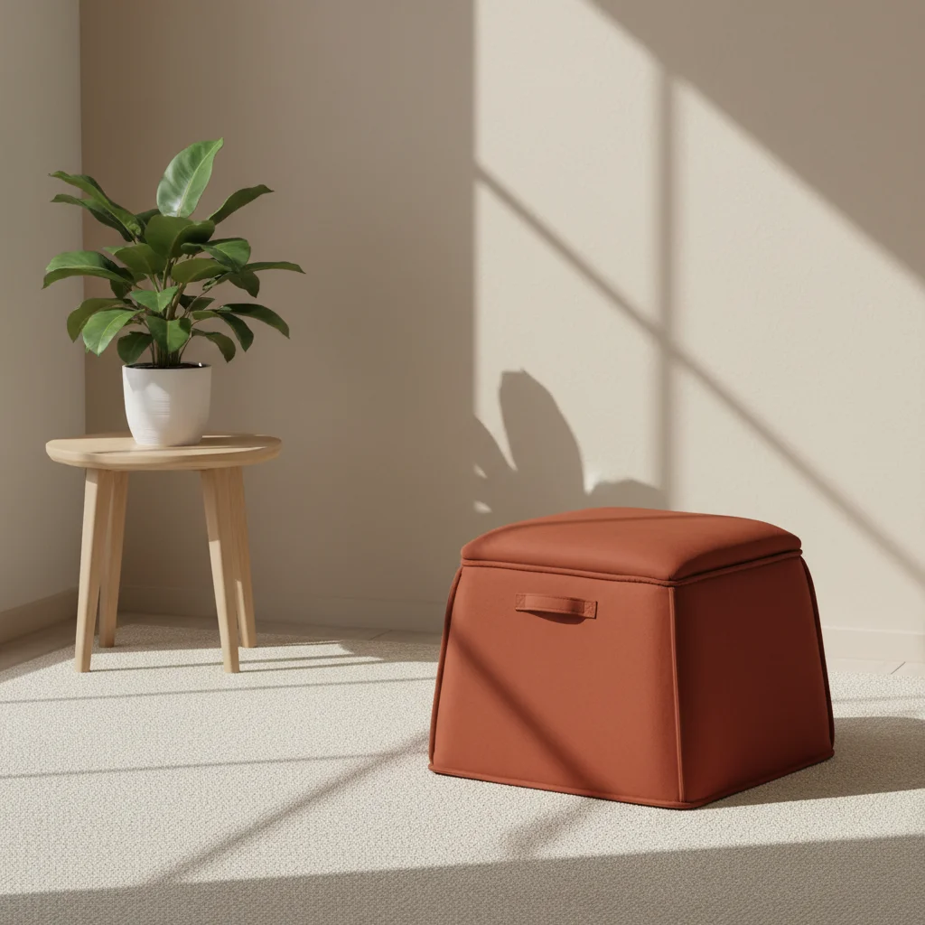 Trapezoid Shape Velvet European Modern Design Handmade Eco-Friendly Tufted Storage Ottoman Footstool Bedroom Living Room Home