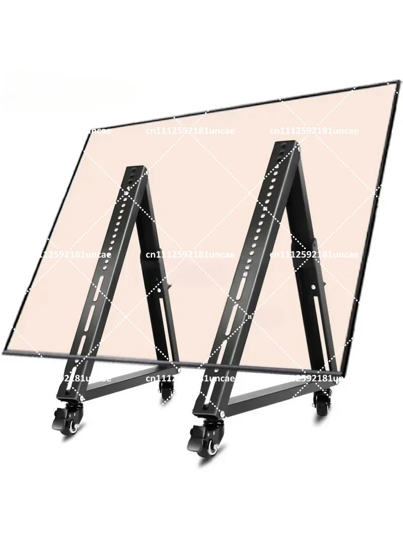 32-65 Inch Low Height TV Stand, Movable Tripod Stage Screen Cart, Cold-Rolled Steel, Fits Flat Screen TVs view 6
