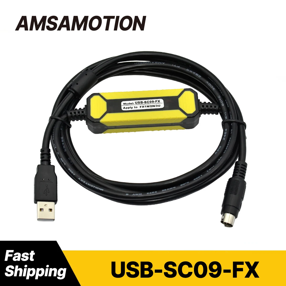 USB-SC09-FX Suitable for Mitsubishi FX3U FX2N/1N/1S/3G PLC Programming Cable Data Line