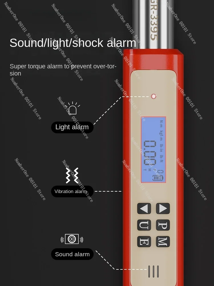 Electronic digital torque wrench high precision preset adjustable torque torque kg industrial grade auto repair