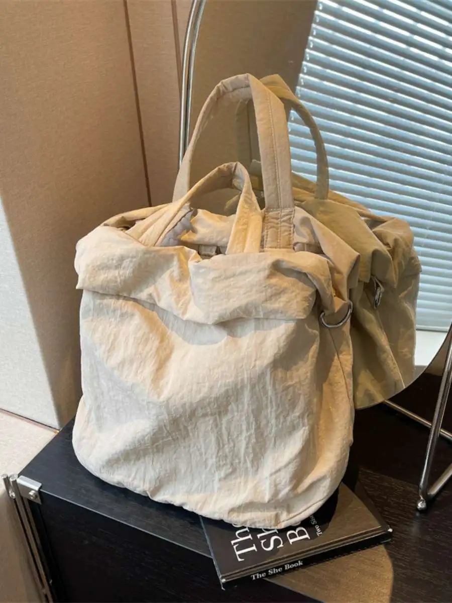 

Ultra-Light Casual Nylon oulder Bag Lulu Under-Arm Waterproof Handbag for Students Going to Class Ele Commuter Sle