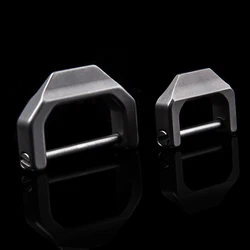 D Shape Titanium Buckles Keyring Car Key Buckle Outdoor EDC Tool Horseshoe Buckle Multifunctional crowbar keychain