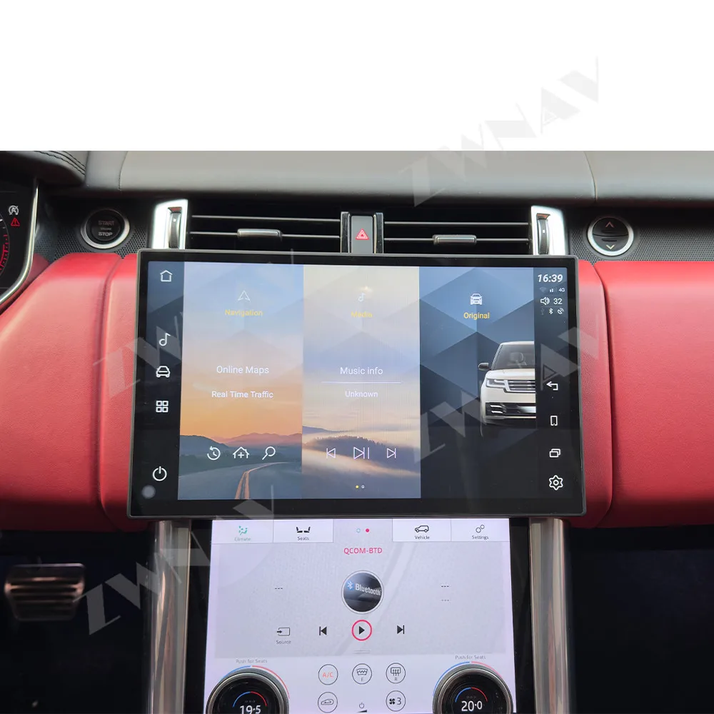 شاشة 13.3 بوصة لسيارة لاند روفر روفر سبورت/تنفيذي 2018-2022 Carplay راديو السيارة ستيريو Autoradio مشغل وسائط متعددة نظام ملاحة GPS #2