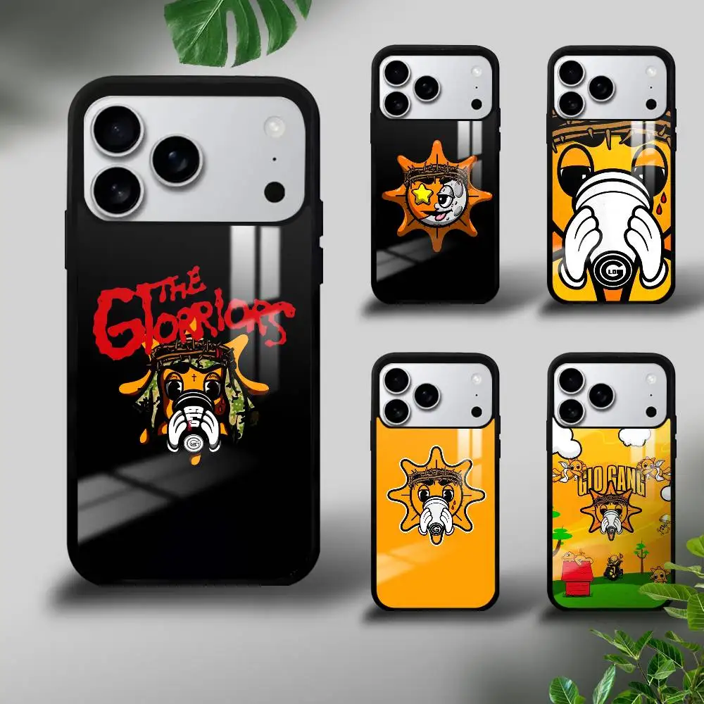 

Famous G-Glo Gang Cool C-Chief Keef Phone Case For iPhone 17 16 15 14 13 12 11 Pro Max Mini Plus Hard Mirror Funda