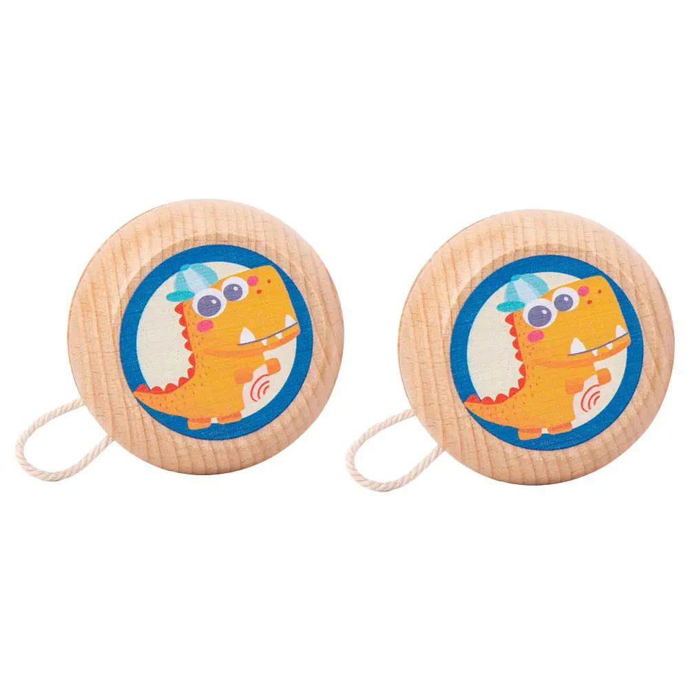 2Pcs Wooden Yo-Yo B… - image