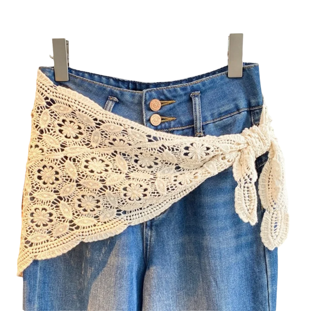 العصرية الدانتيل تقليم ضرطة الستار سليم صالح جميلة الورك الستار جوفاء التدريجي Y2K تنورة صغيرة الصيف