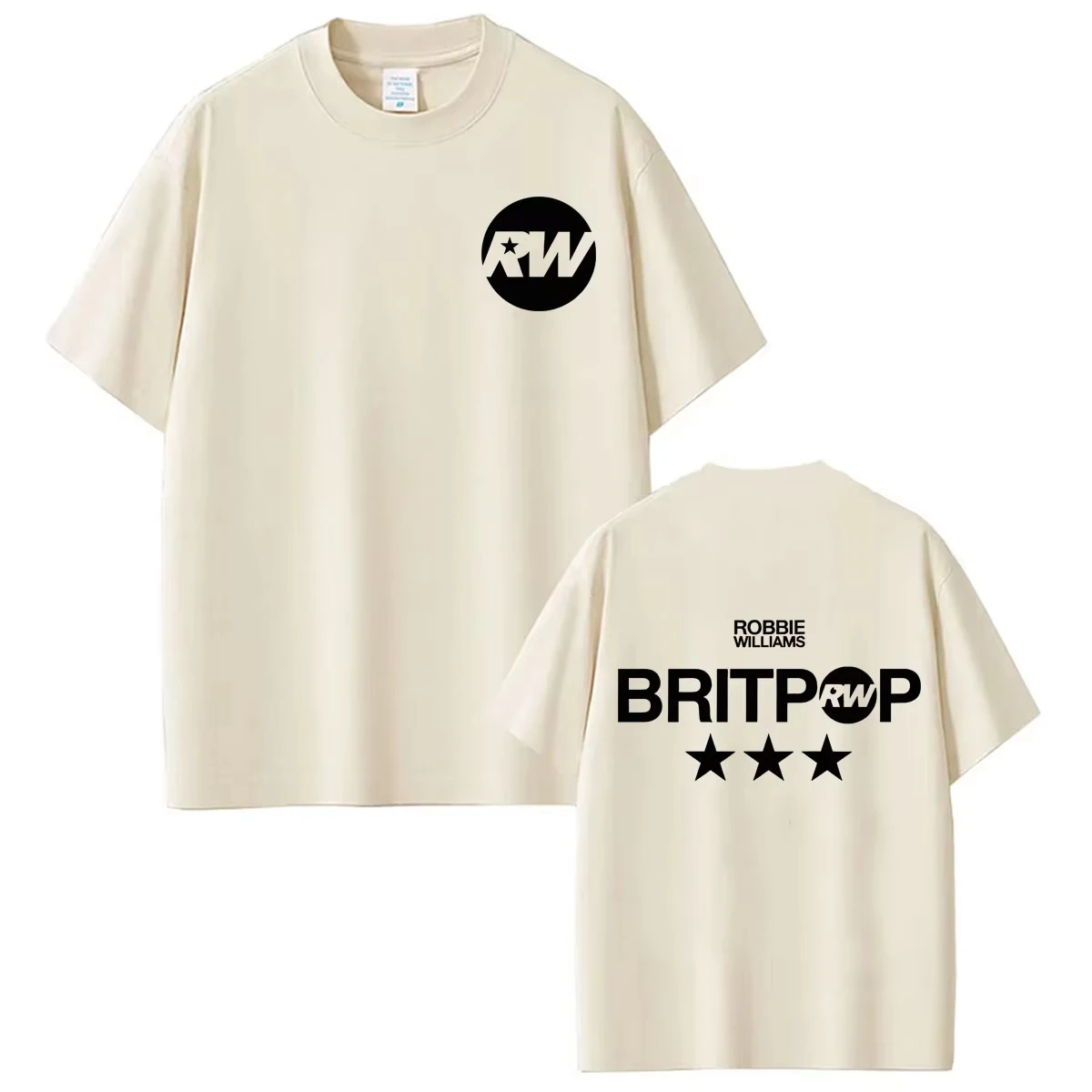 Robbie Williams BRITPOP Album 2026 Tour Merch Grafik-T-Shirt 100% Baumwolle Herren Damen Y2k Beliebtes Oversize-T-Shirt Streetwear – Detail 13