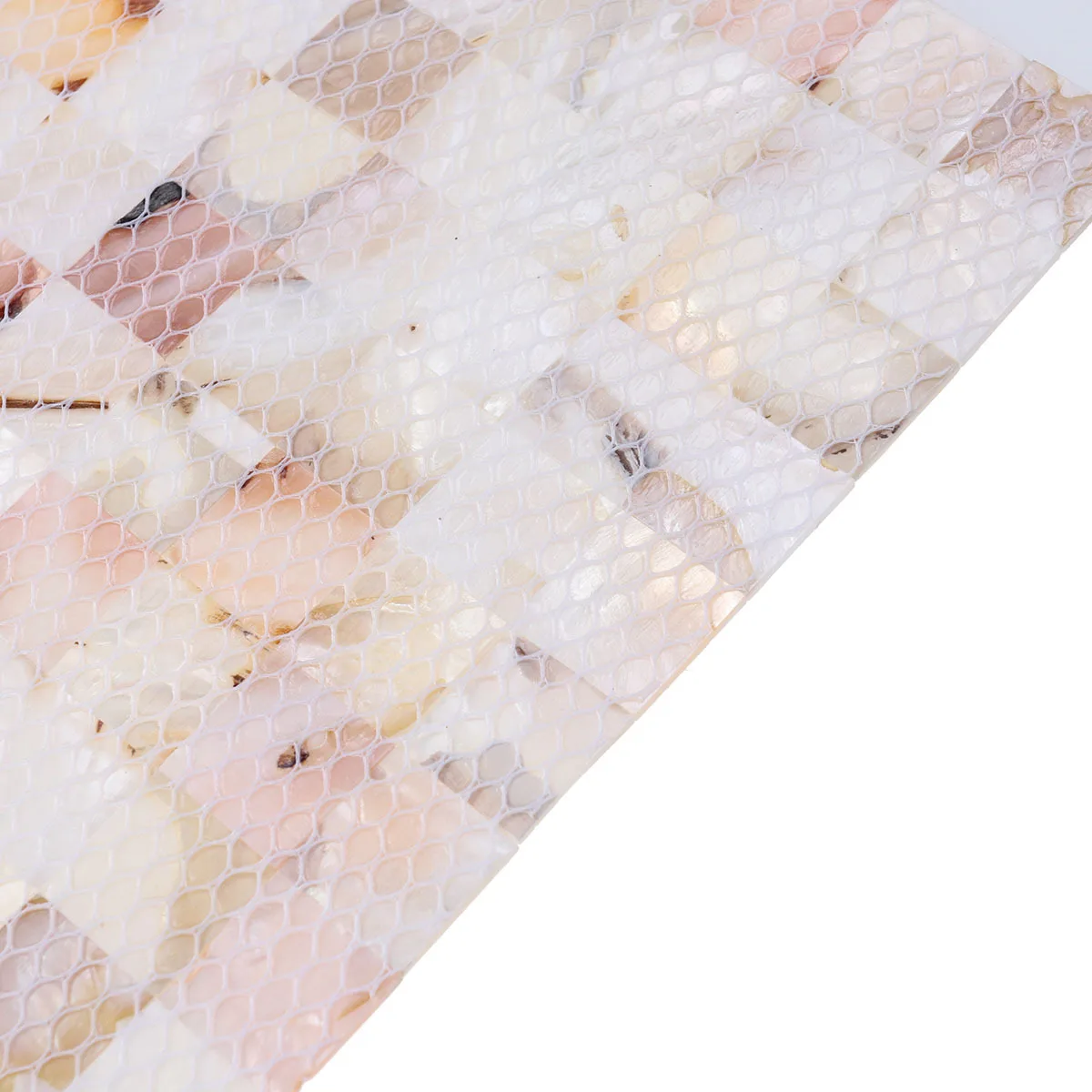 

225pcs Shell Mosaic Tile Peel Stick Wall Decor Removable Backsplash For Kitchen Bathroom Living Room Bedroom Ceramic Wall