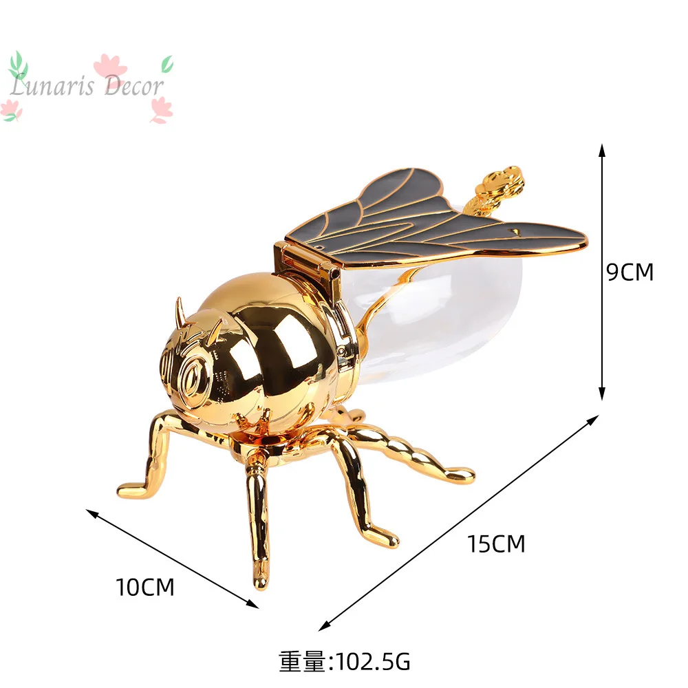 Bee seasoning jar light luxury high-end household seasoning box kitchen ornament European classical household seasoning box