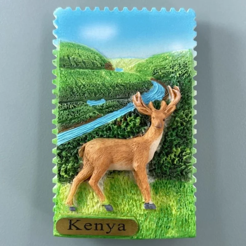 Kenya's unique cultural tourism souvenirs, hand-painted decorative art, magnetic refrigerator magnets, collectible gifts