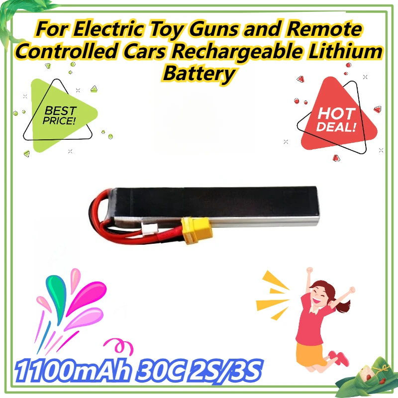 

1100mAh 30C 2S/3S For Electric Toy Guns and Remote Controlled Cars Rechargeable Lithium Battery