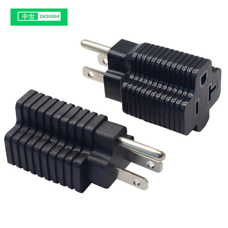 WA-1051 High Quality NEMA 5 15P to NEMA 5 20R US 20A  2 in 1 Power Adapter Plug