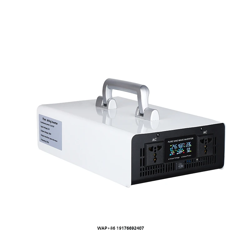 High-end 5000W Single Phase Pure Sine Wave Inverter Power Supply 24V-96V DC to AC 110V/220V for Home Solar Charging