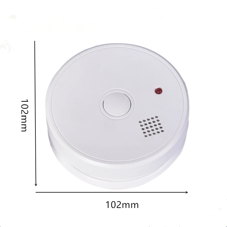 10 سنوات TUV EN14604 بطارية 9 فولت معتمدة إنذار الحريق كاشف الدخان مستقل إنذار الدخان
