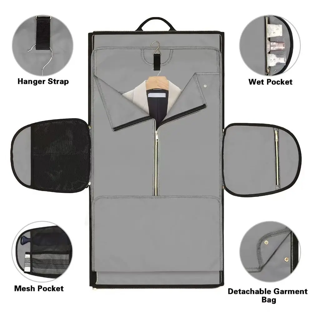 Convertible Multifunctional Travel Bag Large Capacity Portable Duffel Bag Wear-resistant Hanging Suit Bag