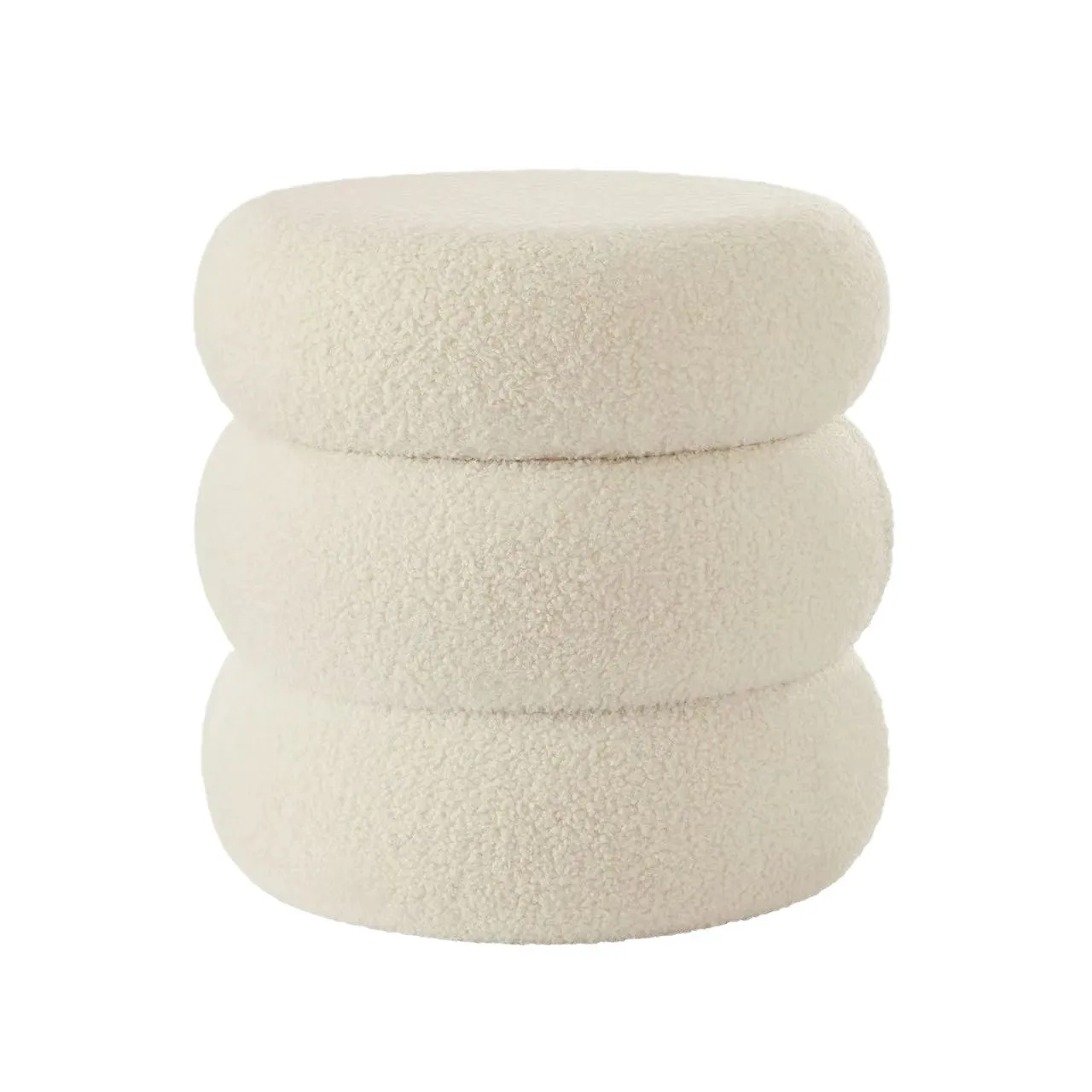

Lamb wool stool household 30 high living room sofa sedentary comfortable low stool cream dressing stool