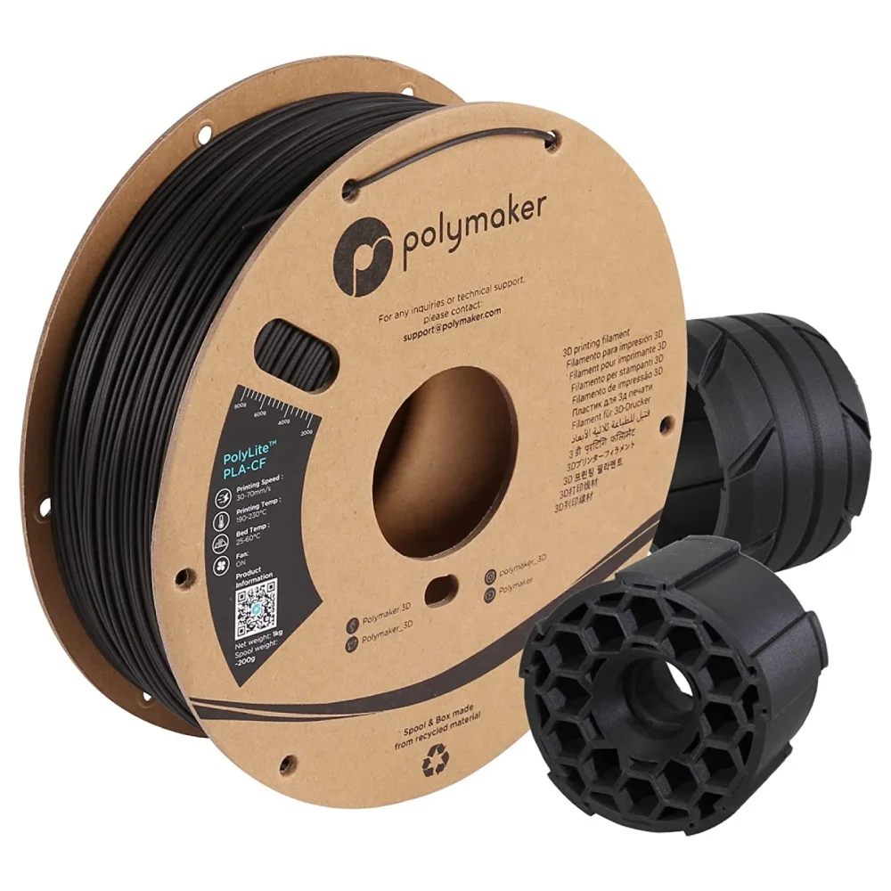 

Polymaker Wholesale PolyLite PLA-CF 3D Filament 1.75mm 1kg Strong Carbon Fiber Reinforced PLA 3D Printer Filament