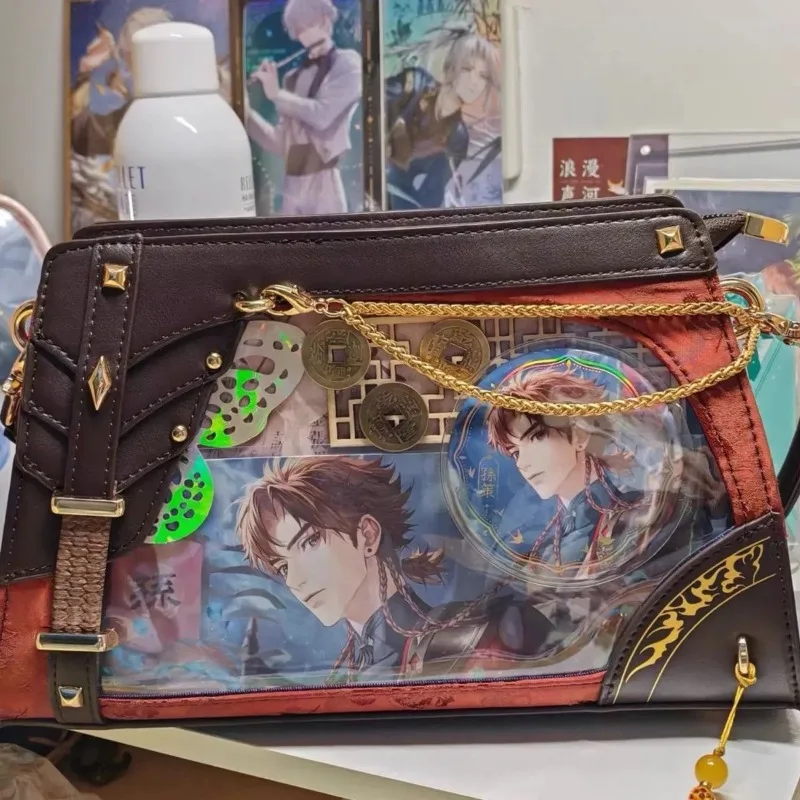 Original Ashes of the Kingdom Sun Ce Anime Theme Fashion Transparent Itabag Messenger Bag Cosplay Shoulder Bag Handbag  Gift
