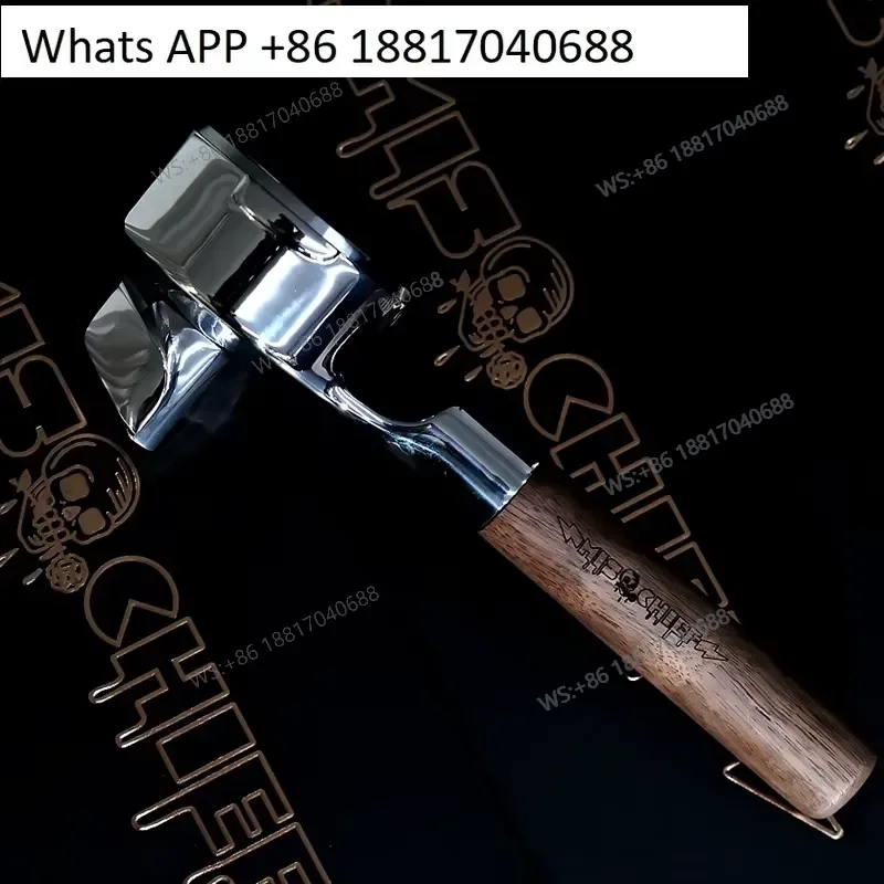 1PC for Mischief Split Mom Slayer Coffee Machine Bottomless Handle Walnut 316 Stainless Steel