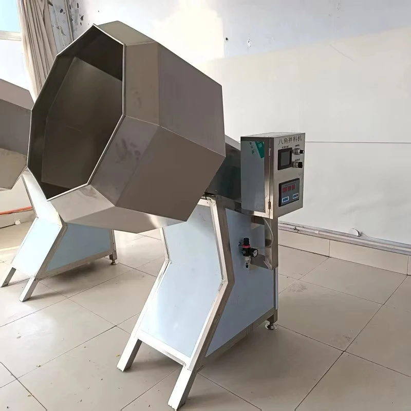 Customized Octagonal Seasoning Machine Star Anise Hawthorn Efficient Fried Food Seasoning Processing Machine Stainless Steel