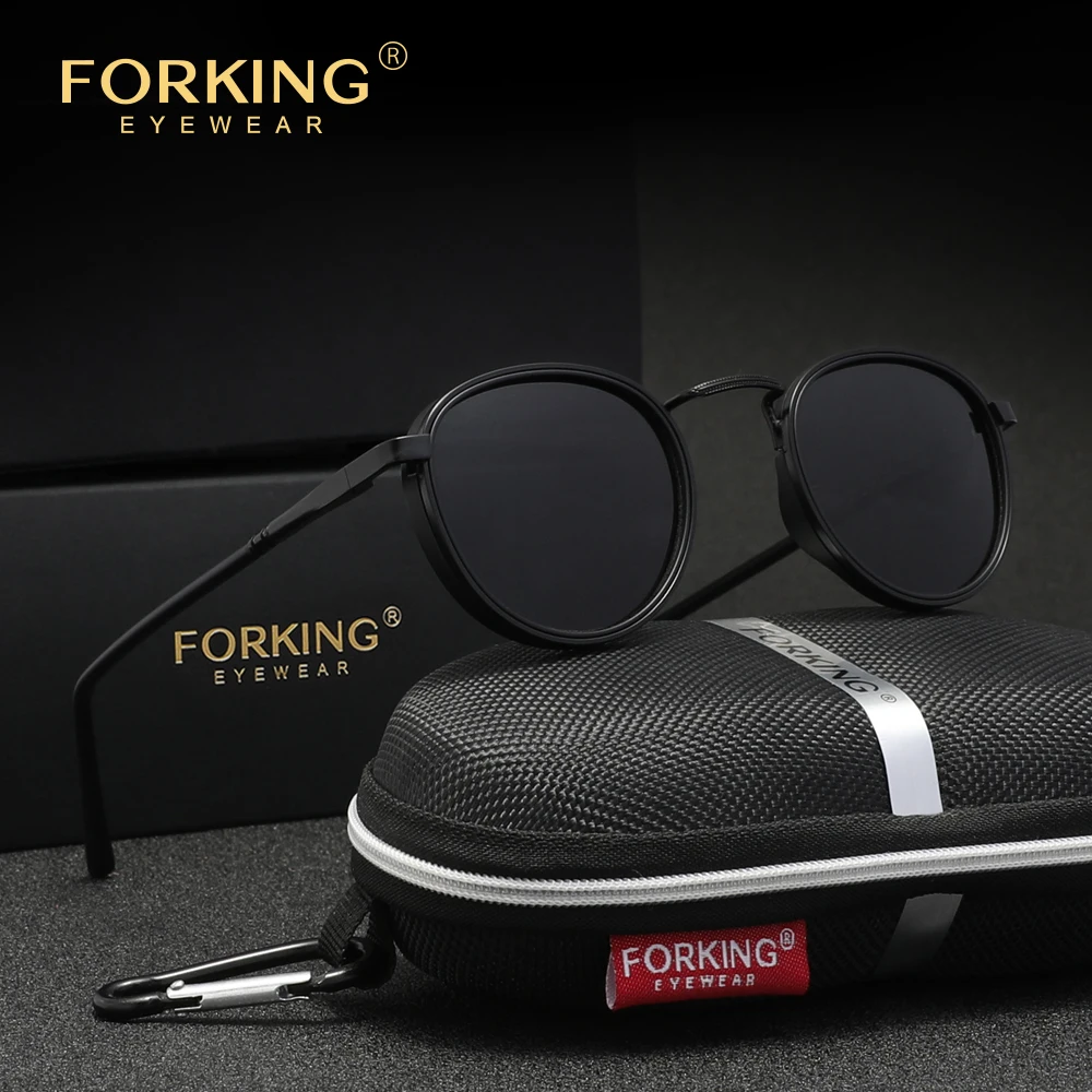 

Популярные круглые солнцезащитные очки в стиле ретро, мужские поляризационные роскошные очки, женские модные очки, аксессуары, очки для вождения UV400