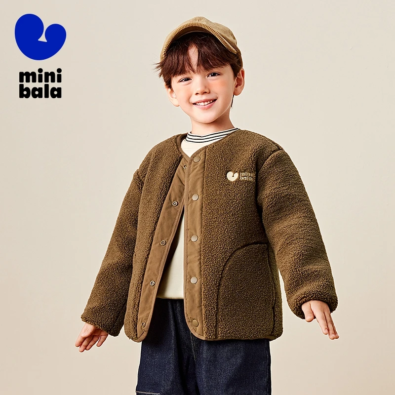 Mini Bala Thickened Parent-Child Padded Jacket with Waterproof on Both Sides for Children Winter.