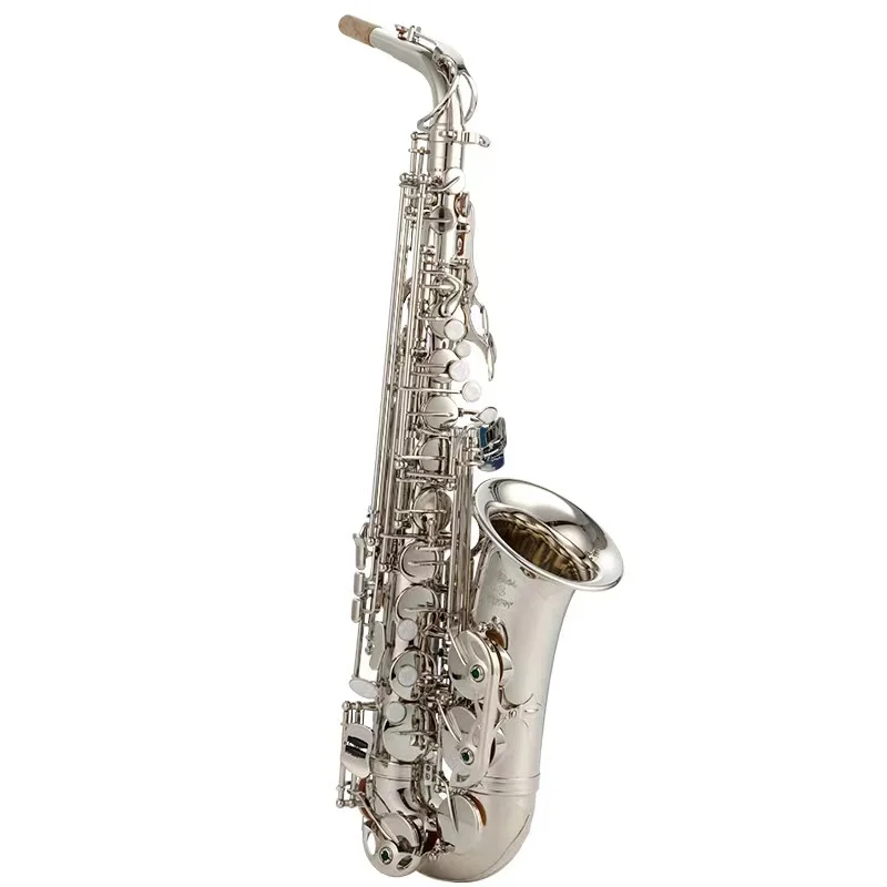 Professional Performance Of Alto Saxophone In Brass Flat B-key, Playing Saxophone Wind Instruments For Adult Beginners