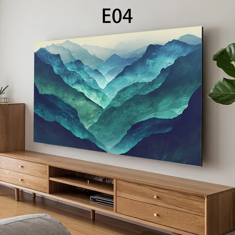 Funda Protectora Universal para TV LCD, Cubierta Antipolvo con Diseño Impreso, Decoración para Sala de Estar, Compatible con Pantallas de 47, 50, 55, 58, 65, 70, 75 y 85 Pulgadas