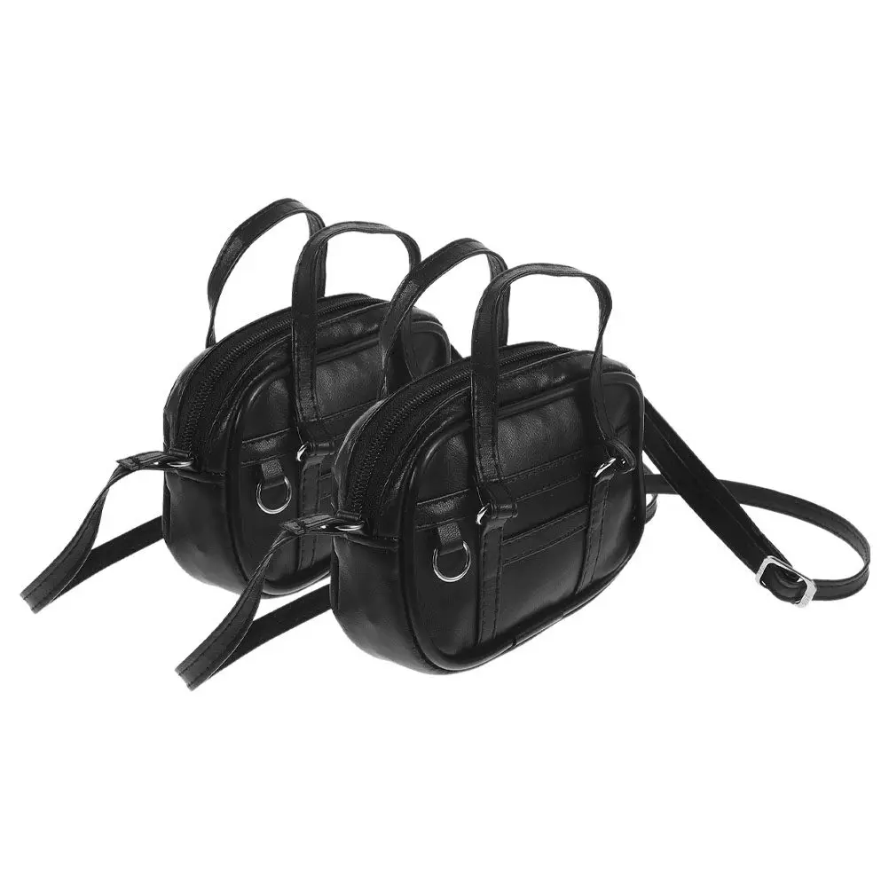 

2Pcs Miniature Crossbody Bags for 18 Inch Fashion Dress Up Costume Accessories Portable Easy Clean Safe Vibrant Dollhouse