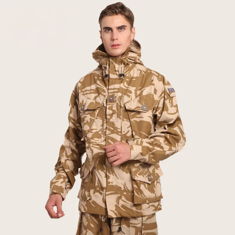 

British Public Issue Smock Desert Trench Coat M65 Jacket Male Outdoor Tactical Combat Jacket Military Edition
