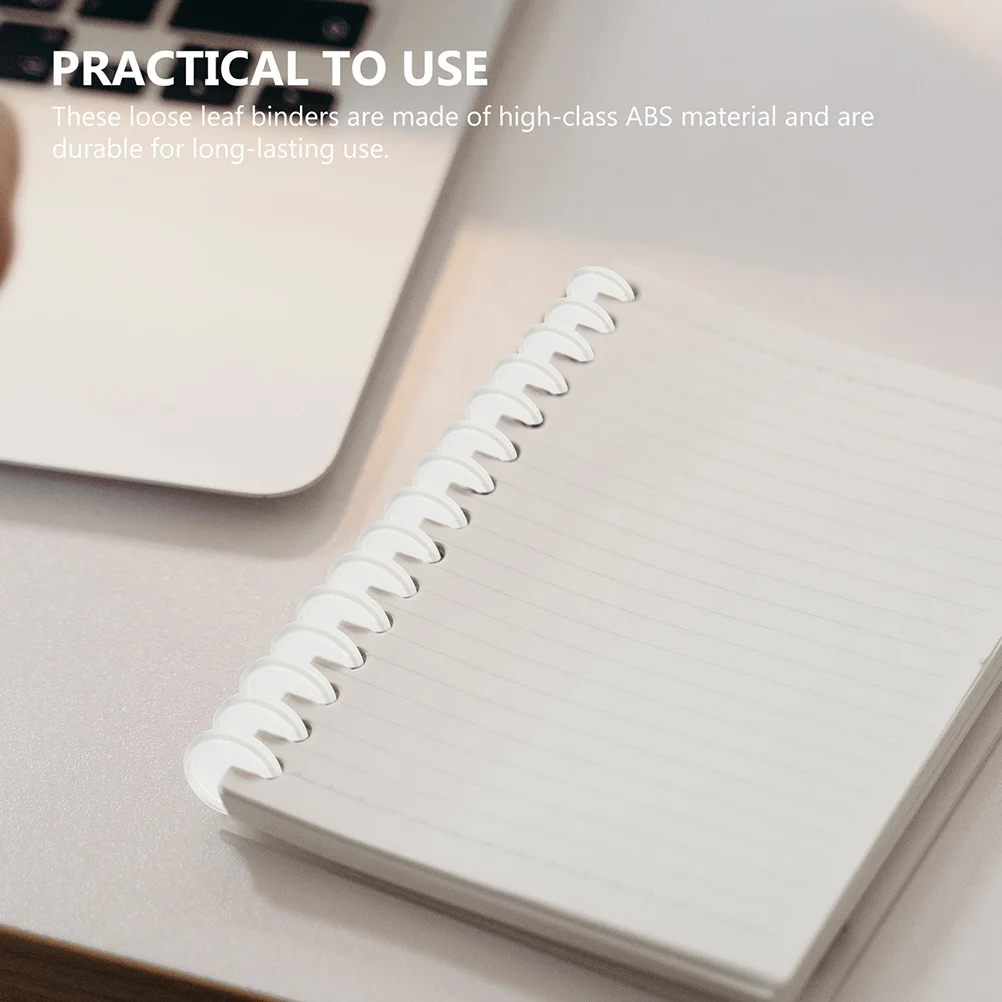 22pcs Discbound Expansion Discs Plastic Binder Discs Round For Planner Notebook Binding Tools Office Supplies Loose-Leaf