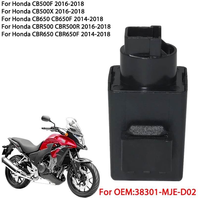 Acessórios para motocicleta relé piscante de led, adequado para honda cb500x cb500f cb650 cb650f cbr500 cbr500r cbr650 cbr650f 38301-mje-d02