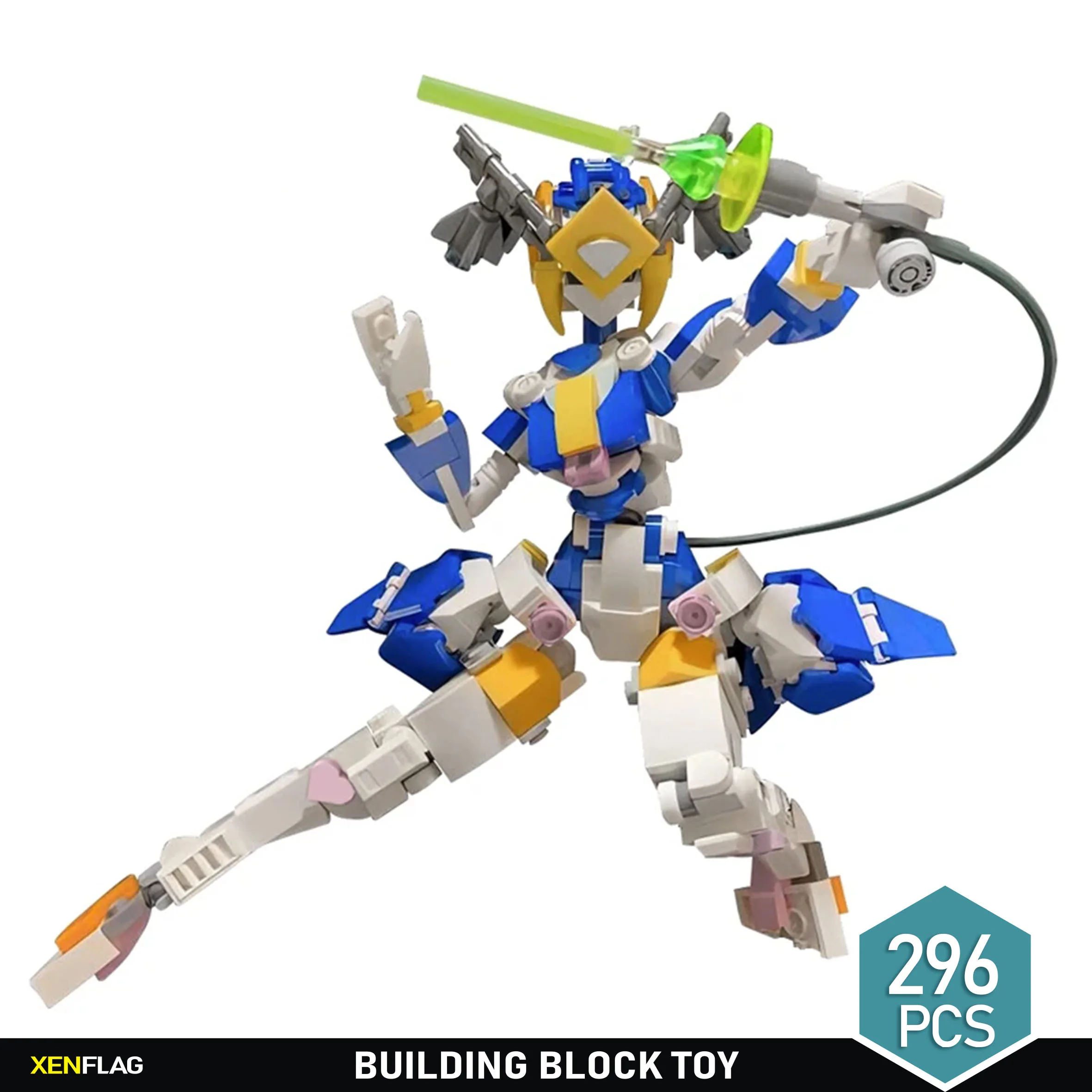 MOC Robot Song Mobile Phone A Female Dancer Angel Tutu Mecha Building Block Toy Children's Birthday Christmas Gift juguetes