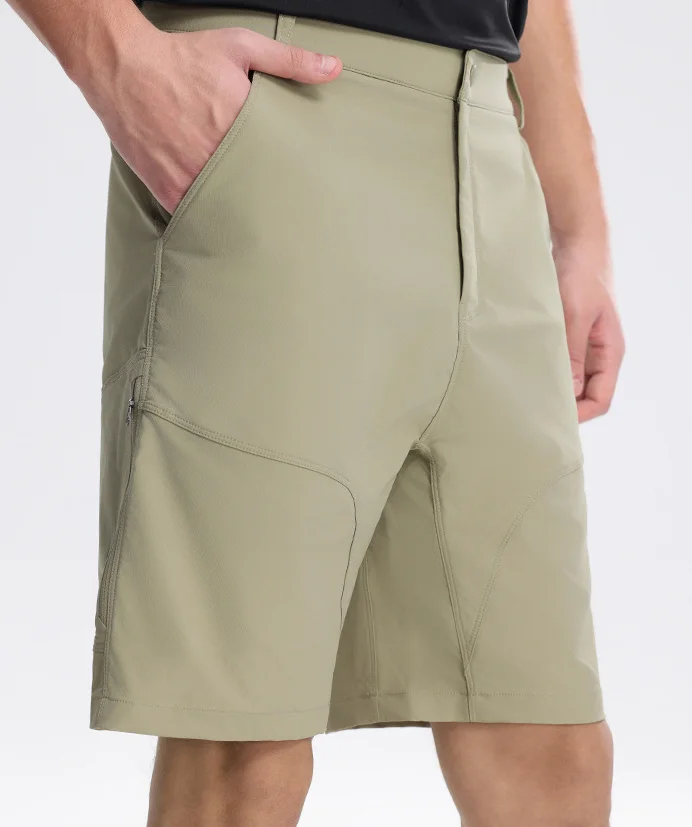 

Мужские спортивные шорты на открытом воздухе, дышащие походные шорты, свободные быстросохнущие повседневные брюки средней длины