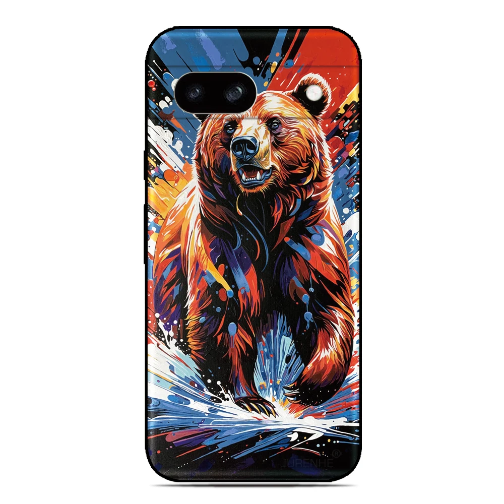 Gedruckt Bär Zurück Abdeckung Für Xiaomi 14T Redmi Hinweis 14 13 12 11 Pro Plus 15 15C 5G 13C 10C 12C 4G 10A A5 K60 Weiche Telefon Fall