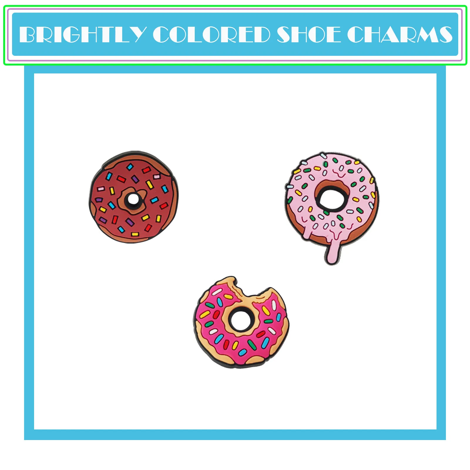 11 قطعة سلسلة الكعك الأحذية السحر للأحذية مفتاح سلسلة الصنادل أكياس الشاطئ ، PVC DIY بها بنفسك زينة الأحذية اكسسوارات الأحذية دبوس