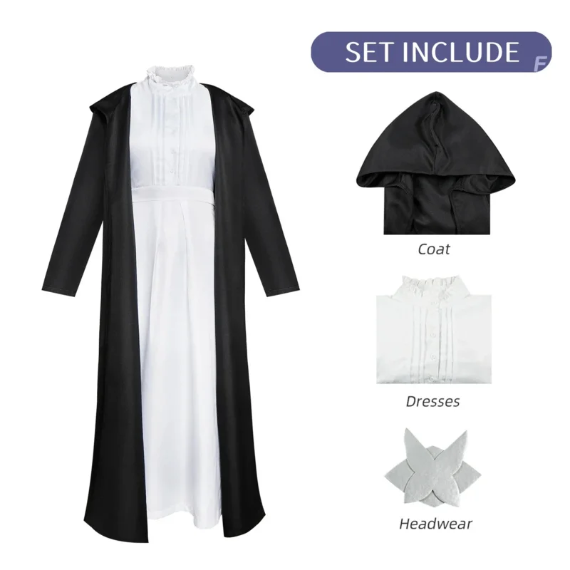 

CyFrieren at the Funeral Cosplay Fern Costume Adult Carnival Uniform Halloween Anime Party Costumes Masquerade Women Game