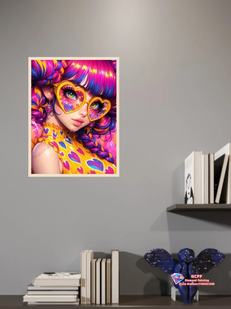Cartoon Girl Diamond Painting - Home Decor Korea recensie en prijs
