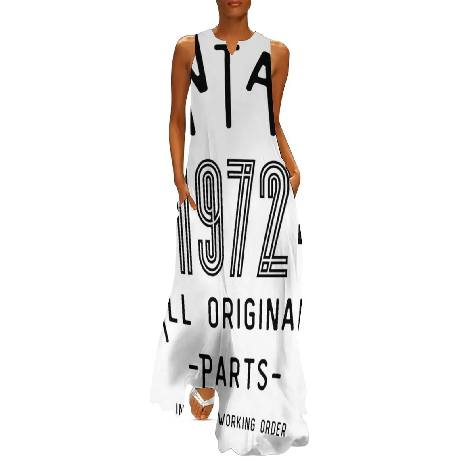 

VINTAGE 1972 PRINT Long Dress dress long dress women summer summer woman 2025 trendy womans clothing