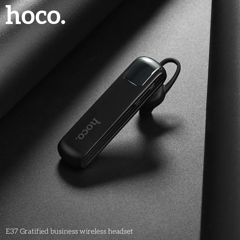 HOCO E37 Business Bluetooth Earphone Wireless Handsfree English Headphones Long time Standby Headset With Mic For iPhone Xiaomi - Image 3