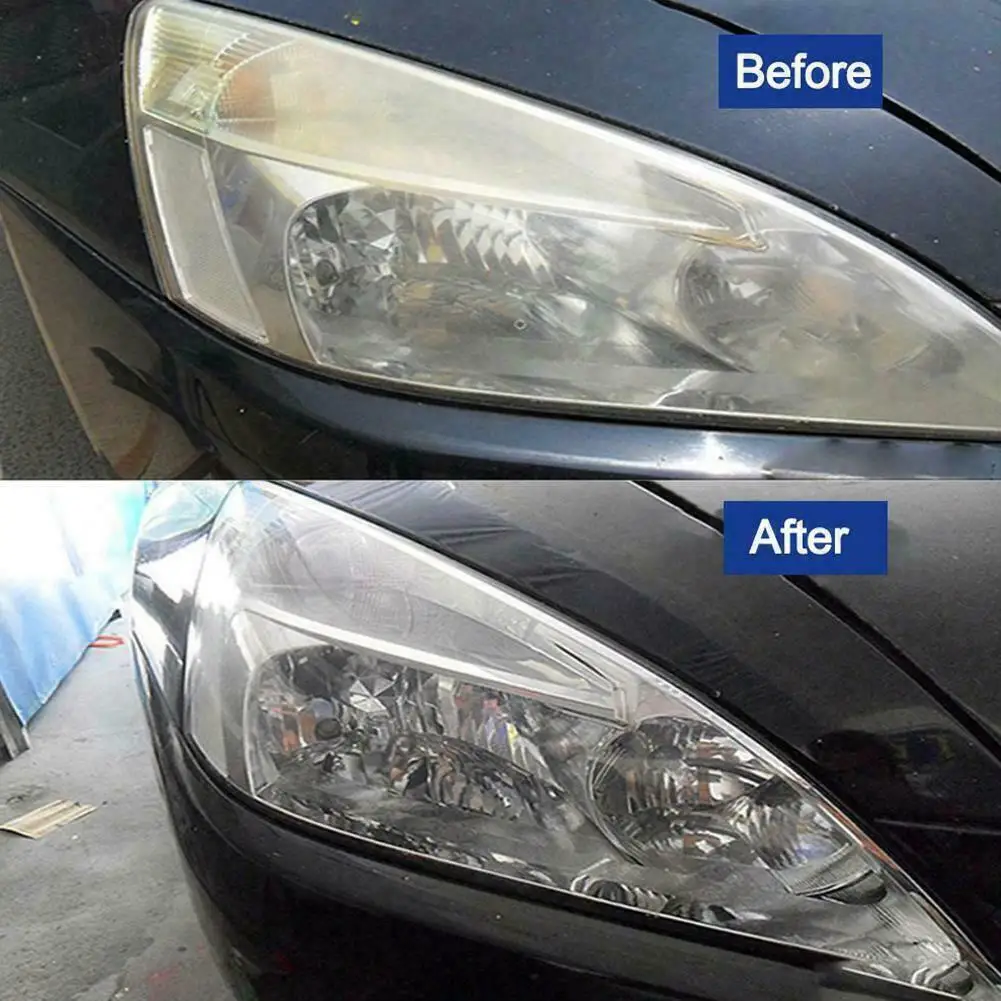 ชุดอุปกรณ์ขัดไฟหน้ารถยนต์ น้ำยาซ่อมไฟหน้า โพลีเมอร์ขัดเงา ถ้วยทำความร้อนไฟฟ้า เครื่องมือฟื้นฟูไฟหน้ารถยนต์