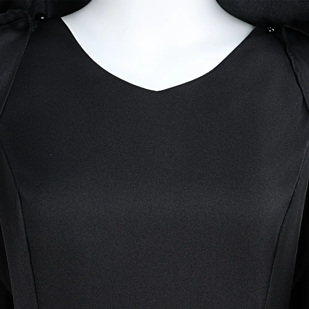 مجموعة كاملة من أزياء بلاك ري التأثيرية للنساء البالغات مع عباءة وسراويل فستان وورز 9 أزياء حفلات الهالوين للنساء